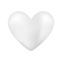 Heart Shapes 3D for Valentine's Day or Wedding Day. Love Symbol. Vector Illustration. 