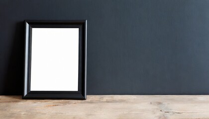black empty frame mockup