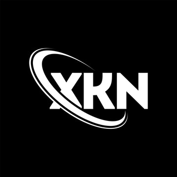 XKN logo. XKN letter. XKN letter logo design. Initials XKN logo linked with circle and uppercase monogram logo. XKN typography for technology, business and real estate brand.