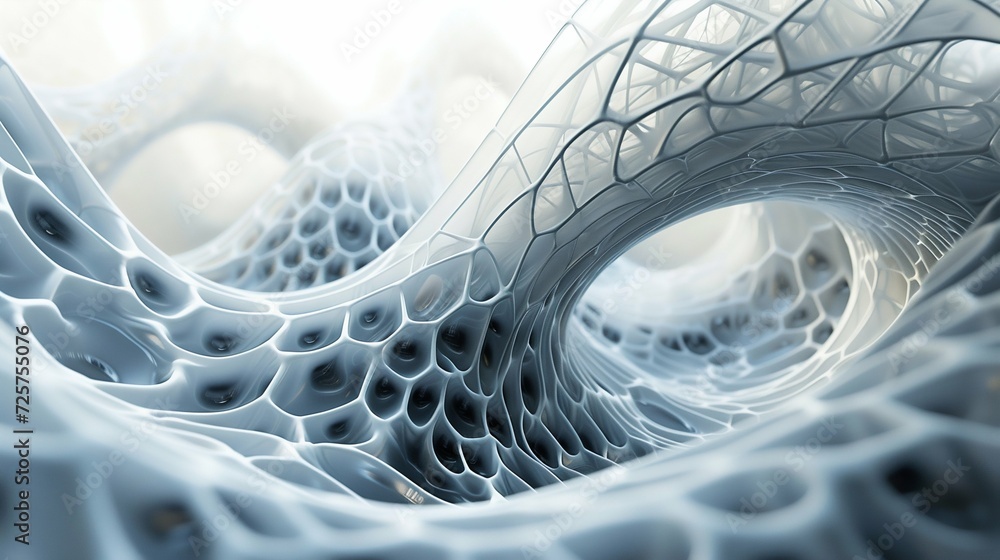 Poster futuristic network mesh connections. generative ai