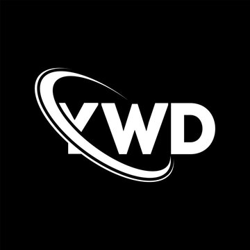 YWD logo. YWD letter. YWD letter logo design. Initials YWD logo linked with circle and uppercase monogram logo. YWD typography for technology, business and real estate brand.