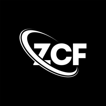 ZCF logo. ZCF letter. ZCF letter logo design. Intitials ZCF logo linked with circle and uppercase monogram logo. ZCF typography for technology, business and real estate brand.