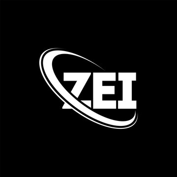 ZEI logo. ZEI letter. ZEI letter logo design. Initials ZEI logo linked with circle and uppercase monogram logo. ZEI typography for technology, business and real estate brand.