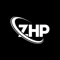 ZHP logo. ZHP letter. ZHP letter logo design. Initials ZHP logo linked with circle and uppercase monogram logo. ZHP typography for technology, business and real estate brand.