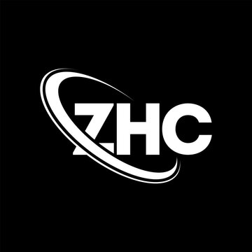 ZHC logo. ZHC letter. ZHC letter logo design. Initials ZHC logo linked with circle and uppercase monogram logo. ZHC typography for technology, business and real estate brand.