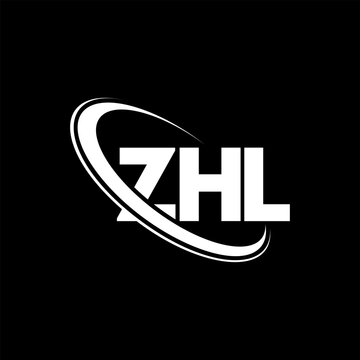 ZHL logo. ZHL letter. ZHL letter logo design. Initials ZHL logo linked with circle and uppercase monogram logo. ZHL typography for technology, business and real estate brand.