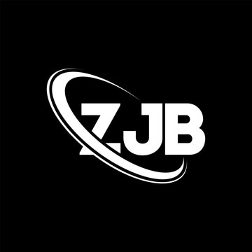 ZJB logo. ZJB letter. ZJB letter logo design. Initials ZJB logo linked with circle and uppercase monogram logo. ZJB typography for technology, business and real estate brand.