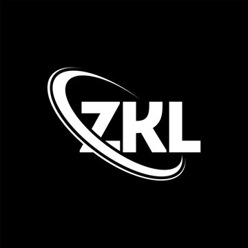 ZKL logo. ZKL letter. ZKL letter logo design. Initials ZKL logo linked with circle and uppercase monogram logo. ZKL typography for technology, business and real estate brand.