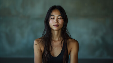 Fototapeta premium Tranquil Moment of Meditation