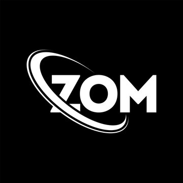 ZOM logo. ZOM letter. ZOM letter logo design. Initials ZOM logo linked with circle and uppercase monogram logo. ZOM typography for technology, business and real estate brand.