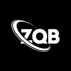 ZQB logo. ZQB letter. ZQB letter logo design. Initials ZQB logo linked with circle and uppercase monogram logo. ZQB typography for technology, business and real estate brand.