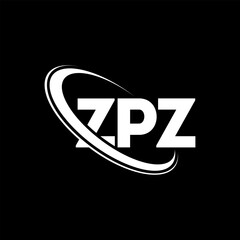 ZPZ logo. ZPZ letter. ZPZ letter logo design. Initials ZPZ logo linked with circle and uppercase monogram logo. ZPZ typography for technology, business and real estate brand.