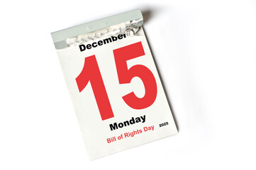  15.  December 2025  Bill of Rights Day