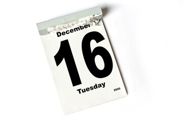 16 .  December 2025
