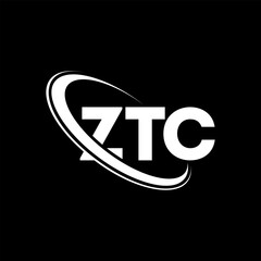 ZTC logo. ZTC letter. ZTC letter logo design. Initials ZTC logo linked with circle and uppercase monogram logo. ZTC typography for technology, business and real estate brand.