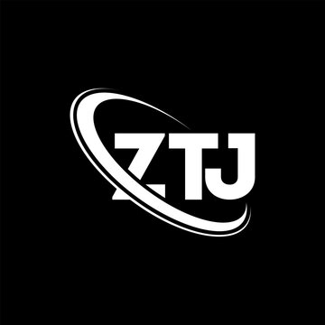 ZTJ logo. ZTJ letter. ZTJ letter logo design. Initials ZTJ logo linked with circle and uppercase monogram logo. ZTJ typography for technology, business and real estate brand.