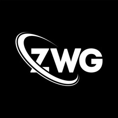 ZWG logo. ZWG letter. ZWG letter logo design. Initials ZWG logo linked with circle and uppercase monogram logo. ZWG typography for technology, business and real estate brand.