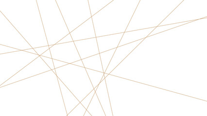 Abstract luxury gold geometric random chaotic lines. Random geometric line pattern on a transparent background. Random chaotic lines abstract geometric patterns of modern design.	