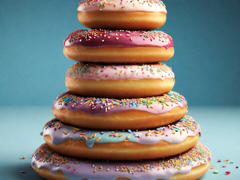 donuts isolated background