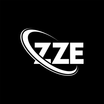 ZZE logo. ZZE letter. ZZE letter logo design. Initials ZZE logo linked with circle and uppercase monogram logo. ZZE typography for technology, business and real estate brand.