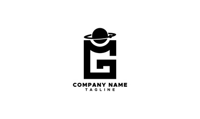 g planet logo, g logo with planet, logo, minimalist, g logo, g design, letter g, fashion logo, streetwear, Creative and abstract g logo