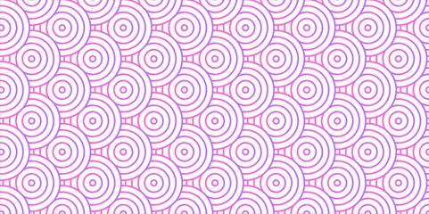 Modern diamond geometric ocean spiral pattern and abstract circle wave lines. pink seamless tile stripe geomatics overlapping create retro square line backdrop pattern background. Overlapping Pattern.