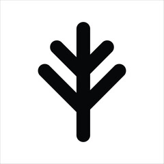 A tree without leaves. Natural vector graphic icon