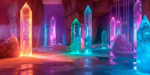 Crystal room with healing ligth 18