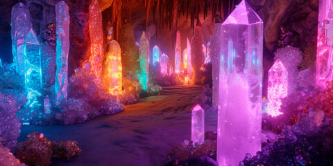 Crystal room with healing ligth 17