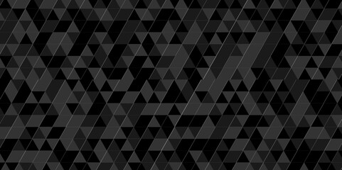 	
Abstract Black and gray square triangle tiles pattern mosaic background. Modern seamless geometric dark black pattern low polygon and lines Geometric print composed of triangles. - obrazy, fototapety, plakaty