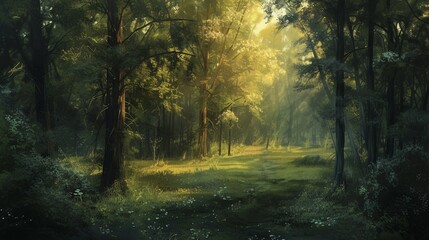 forest lanscape generated by ai
