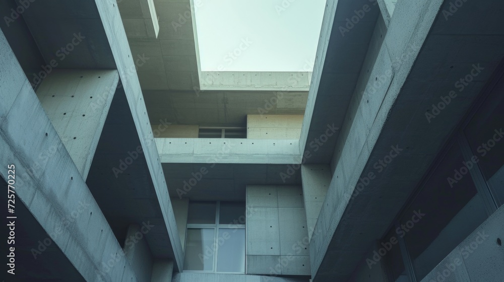 Poster a picture of a very tall building with a skylight above it. this image can be used to depict modern 