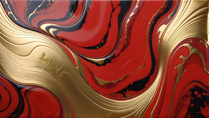red marble and gold abstract background texture marbling with natural luxury style lines of marble