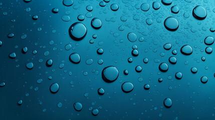 Macro water droplets on a surface. abstract backdrop or wallpaper concept.
