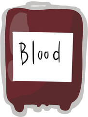 illustration of blood bank