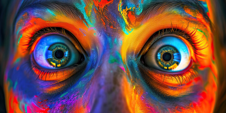 Fear and Apprehension: Wide Eyes and Tense Body Language, Signifying Fear and Apprehension in Response to a Threat