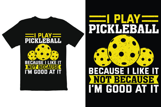 pickleball t shirt design, pickleball shirt vector, editable t shirt design