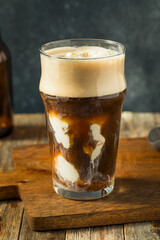 Frozen Boozy Irish Stout Beer Ice Cream Float