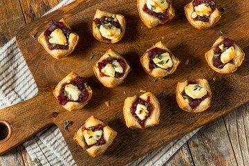 Cranberry Goat Cheese Puff Pastry Appetizer Bites