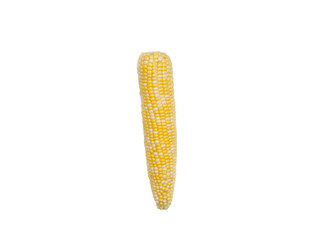 The yellow corn.