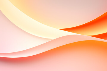 Luxury Orange Background. Abstract Orange Waves. Abstract background with wavy lines and dots. Modern abstract background for design. Vector illustration for brochure, flyer