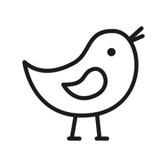 Chick. Hand drawn vector illustration.
