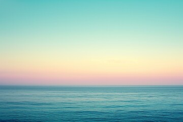 Obraz premium Serene Seascape with Pastel Sunset