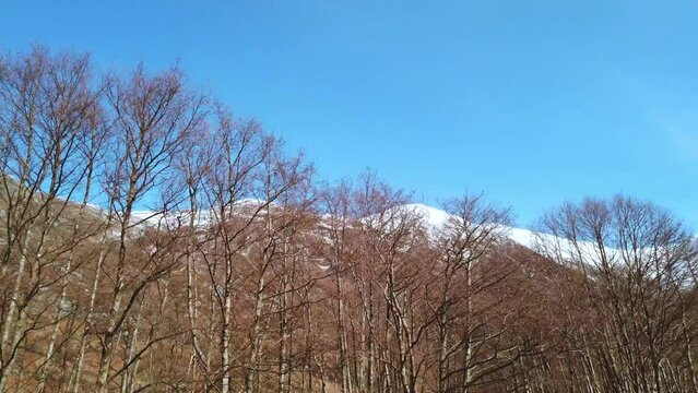 Car point of view, POV driving along a landscape and scenery through beautiful roads in the Scottish highland.