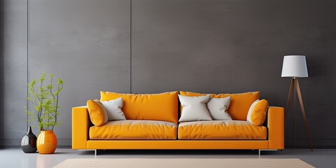 Stylish living room sofa.