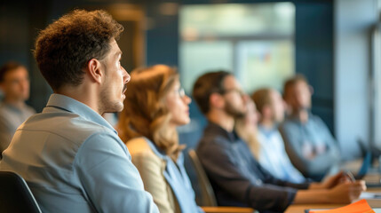 Attentive Audience in a Business Seminar