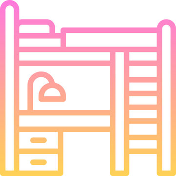 recommend clip art: Bunk bed icon