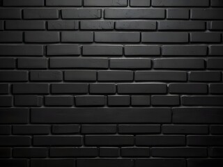 black brick wall, dark background for design