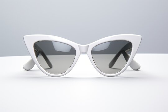Sunglasses placed on a table. Versatile image suitable for fashion, summer, vacation, or accessories themes