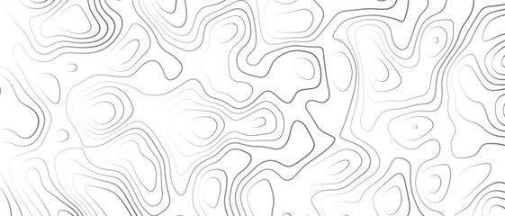 Topographic gradient line map. Abstract circle lines background. Abstract blank detailed topographic contour map. Background of the topographic map. Line topography map contour background